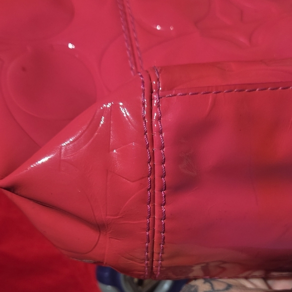 Coach Pink and Tan Shoulder Bag - Picture 5 of 15